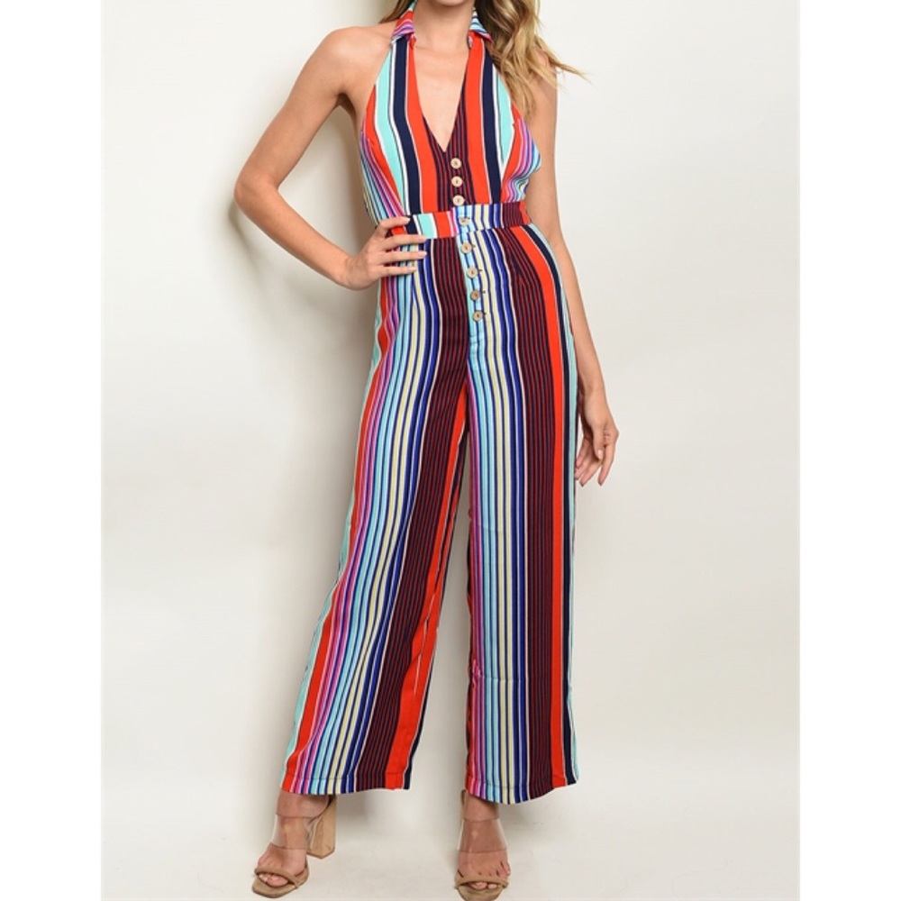 MULTY STRIPES JUMPSUIT